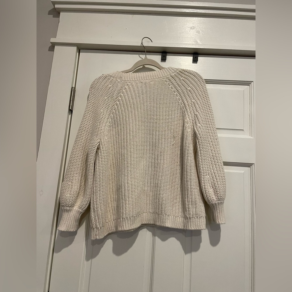 Aerie Cream Scoop Neck Sweater - Picture 6 of 7